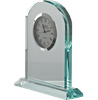 Noble Manufacturer Crystal Glass Clock Business Gift Customized Bespoke Logo Office Decoration Trophy Award Hand Craft