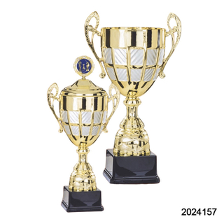 2024 New Design Different Size Custom Made Marble Base Sports Golf Soccer Basketball Marathon Custom Logo Gold Metal Gold Dance Trophy Cup 