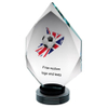 Noble Manufacturer Wholesale Crystal Glass Plaque With Custom Logo UK Gift Sport Soccer Trophy Award Hand Craft