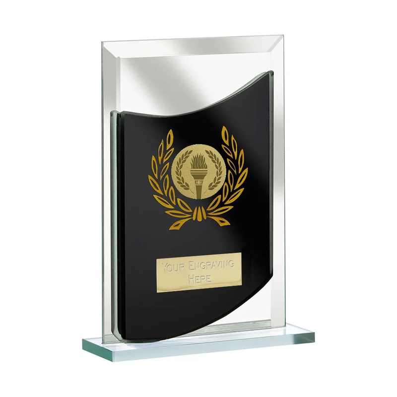Noble Manufacturer Wholesale Glass Plaque With Custom Printing Logo UK Gift Personalized Sports Soccer Trophy Award 