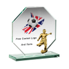 Noble Manufacturer Wholesale Glass Plaque With Custom Printing Logo UK Gift Personalized Sports Soccer Trophy Award Hand Crafts