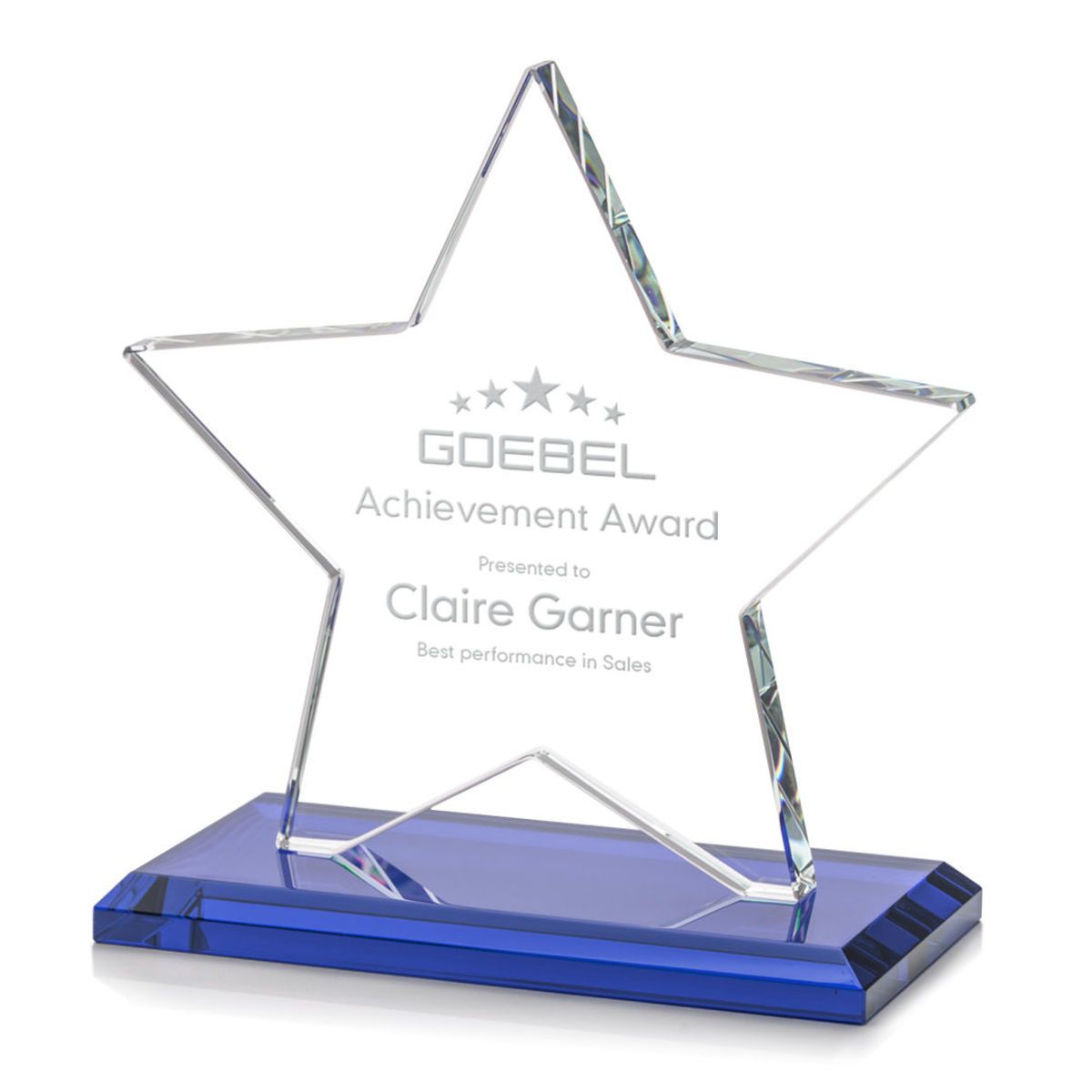Noble Wholesale Cheap Different Color Options Outdoor Sports Business Gift Custom Personalized Logo Glass Trophy Award Plaque
