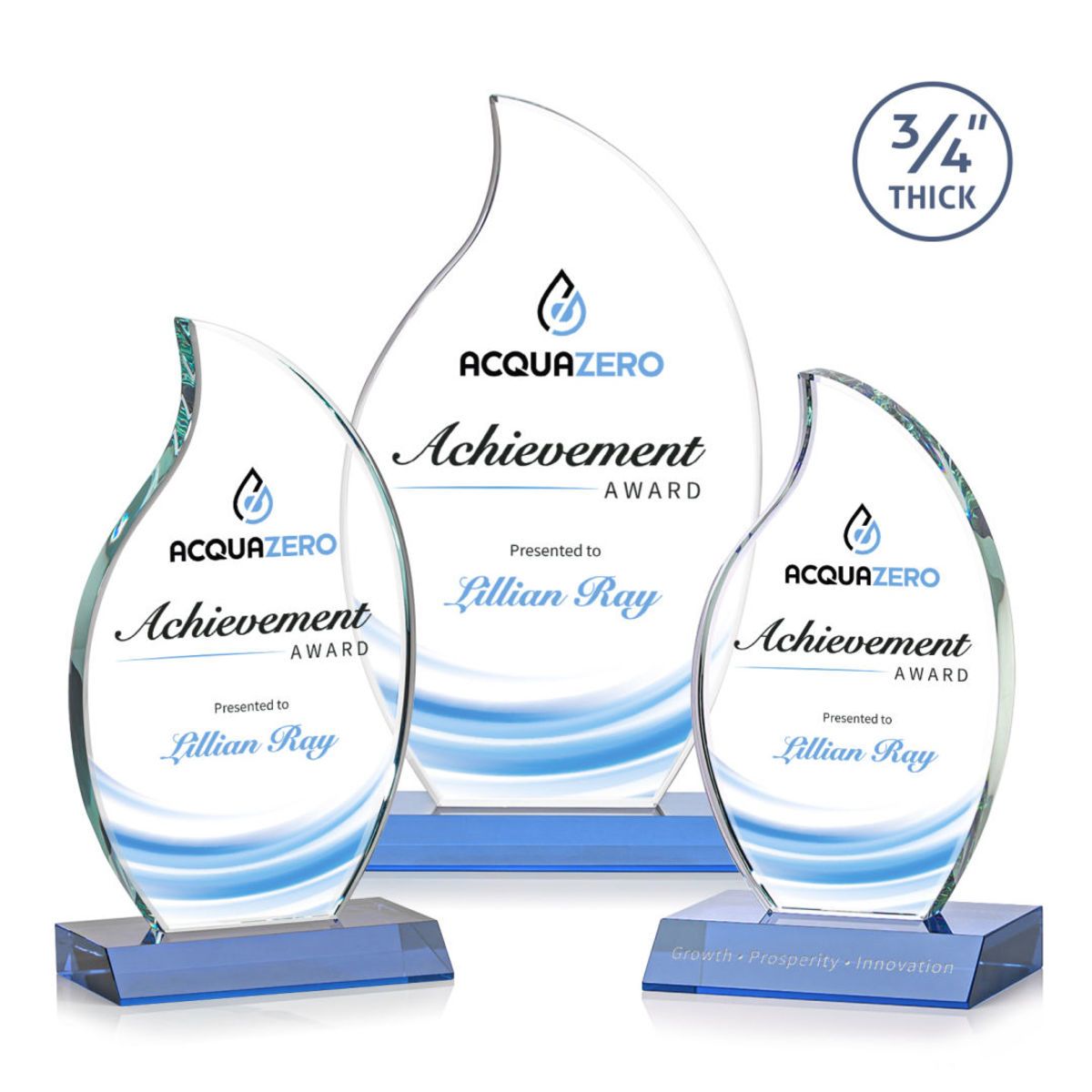 Noble Wholesale Cheap Different Color Options Outdoor Sports Business Gift Custom Personalized Logo Glass Trophy Award Plaque