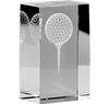 Noble 3D Laser Cube Crystal Glass outdoor Sports Customized Personalized Bespoke Golf Trophy Award