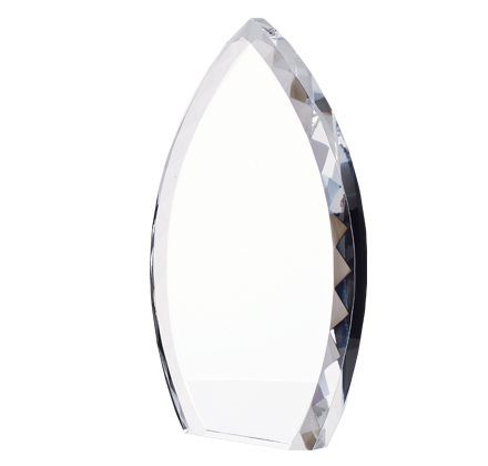 Noble Oval Arrow Crystal Glass Outdoor Sports Customized Personalized Bespoke Logo Golf Trophy Award