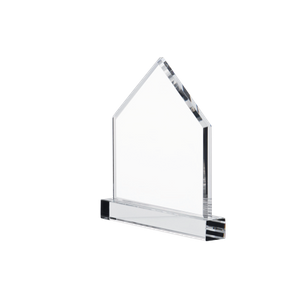 Noble Home Plate Crystal Glass outdoor Sports Customized Personalized Bespoke Logo Golf Trophy Award