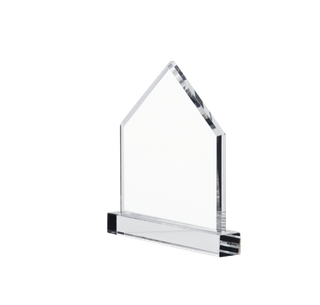 Noble Home Plate Crystal Glass outdoor Sports Customized Personalized Bespoke Logo Golf Trophy Award