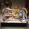 Noble Crystal Bone With 3D Laser Engraving Picture Inside Dog Pet Gift Paperweight