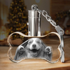 Noble Crystal Bone With 3D Laser Engraving Picture Inside Pet Gift LED Key Chain