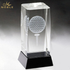 Noble Crystal Glass Golf Ball Custom Logo Golf Trophy Award