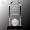 Noble Crystal Glass Golf Ball Custom Logo Golf Trophy Award