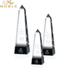 Noble Free Engraving Custom Groove Crystal Obelisk Awards