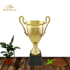 Shiny Gold Simple Metal Cup Custom Sports Trophy for Badminton Games