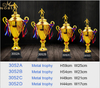 Metal Custom Sports Soccer Cup Trophy with Soccer Player Figurine