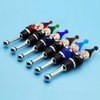 High Quality Hand Blown Glass Figurine Wine Bottle Stopper for Christmas Decoration