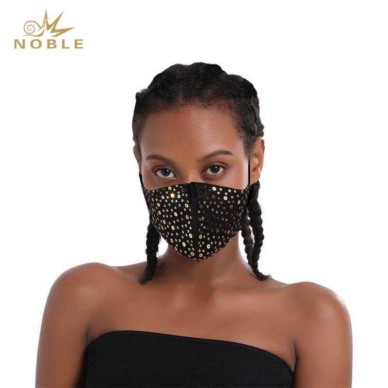 Fashion Show Holiday Mask Sequin Face Mask Party Mask