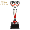 High Quality Silver Metal Cup Trophy with Red Design 