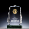 Free Engraving Crystal Plaque Award Custom Matel Sports Archery Medal Trophy with Marble Base