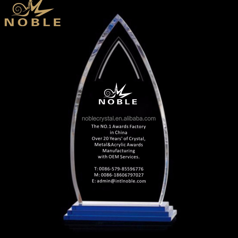 Crystal Plaque Transparent Crystal Trophy
