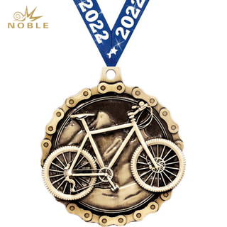 New Design Metal 3D Mountain Bike Sports Cycling Medal