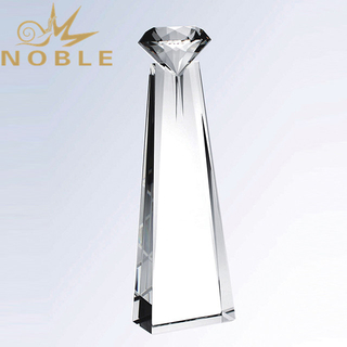 Custom Engraved Color Crystal Trophy