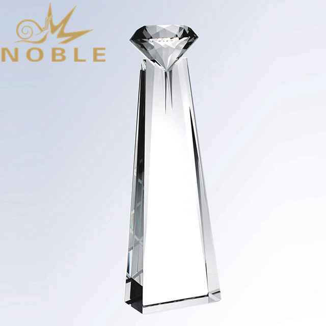 Custom Engraved Color Crystal Trophy