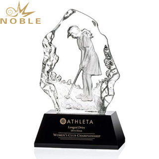  Sports Golf Trophy Crystal Iceberg Award