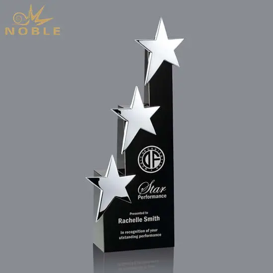  President Souvenir Silver Metal Star Trophy Crystal Award 