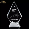 Metal Base Optical K9 Crystal Peak Blank Trophy Awards