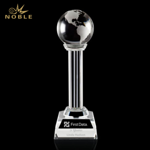 High Quality K9 Crystal Bentham Globe Award