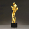 High Quality Customized Shape Gold Silver Bronze Metal Star Business Gift Custom Logo Achievement Star Trophy Awards