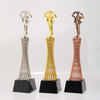 High Quality Gold Silver Bronze Metal Business Gift Custom Logo Golf Trophy Awards