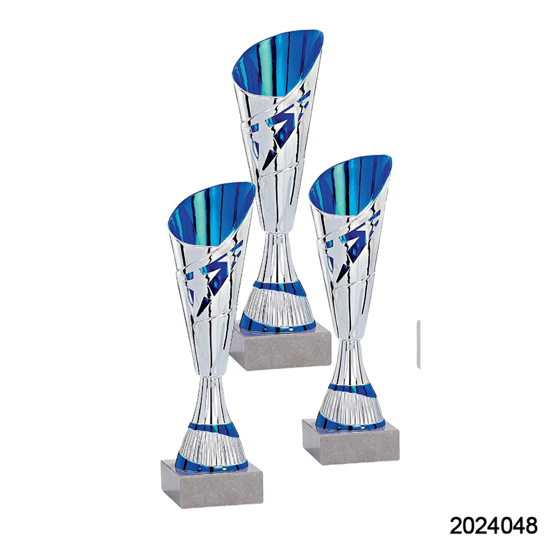 2024 New Design Different Size Custom Made Marble Base Sports Golf Soccer Basketball Marathon Custom Logo Silver Metal Gold Dance Trophy Cup 