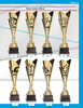 2024 New Design Different Size Custom Made Marble Base Sports Golf Soccer Basketball Marathon Metal Trophy Cup