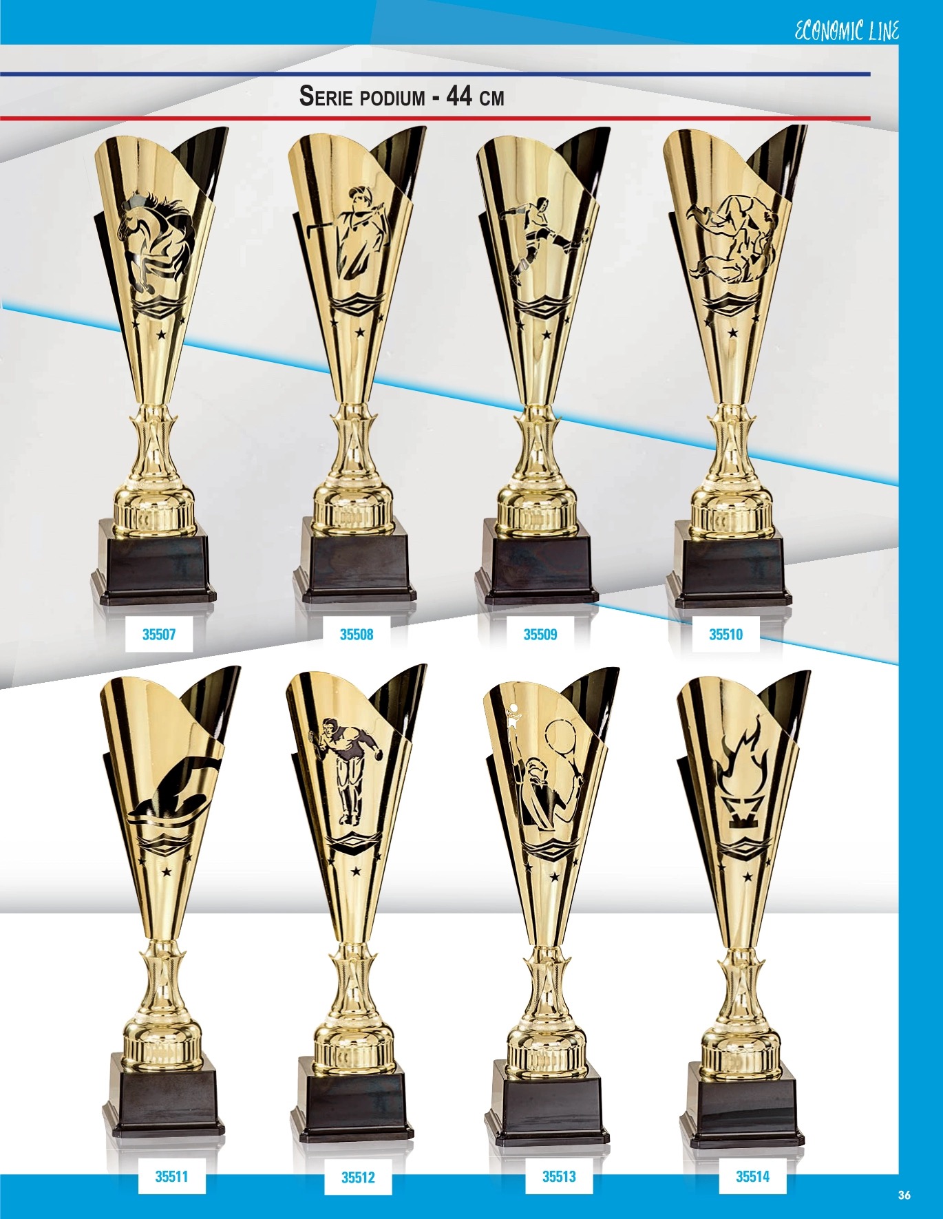 2024 New Design Different Size Custom Made Marble Base Sports Golf Soccer Basketball Marathon Metal Trophy Cup