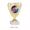 2024 New Design Different Size Custom Made Marble Base Sports Golf Soccer Basketball Marathon Custom Logo Gold Metal Star Trophy Cup 