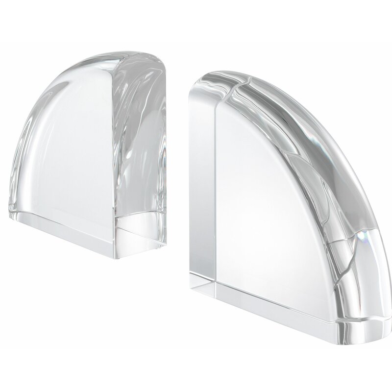 Noble Manufacturer Transparent Crystal Achievement Custom Bespoke Logo Business School Office Desk Gift Hand Craft Bookend