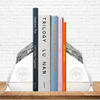 Noble Manufacturer Transparent Crystal Glass Achievement Custom Bespoke Logo Business School Office Desk Gift Hand Craft Bookend