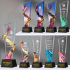 Noble New Product Blade Resin Crystal Trophy Medal Creative Color Printing High-grade Atmospheric Honorary License Trophy Award