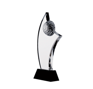 Noble Streamline Crystal Glass outdoor Sports Customized Personalized Bespoke Golf Trophy Award