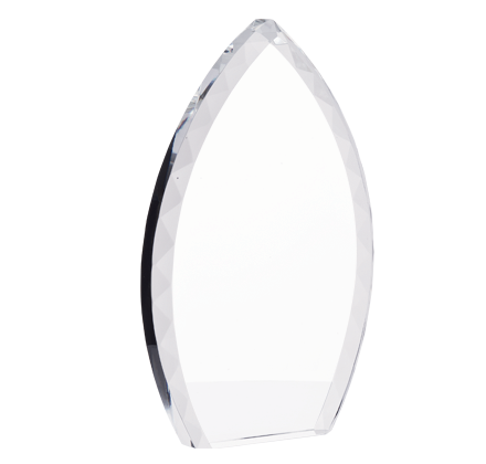 Noble Oval Arrow Crystal Glass Outdoor Sports Customized Personalized Bespoke Logo Golf Trophy Award