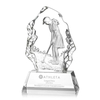 Noble High Quality Crystal Business Gift Sports Awards Custom Bespoke Logo Golf A Hole in One Trophy Hand Craft