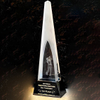 Noble High Quality Crystal Glass Business Gift Sports Awards Custom Bespoke Logo Golf A Hole in One Trophy Hand Craft