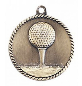 Noble High Quality Gold Metal Golf Business Gift Sports Awards Custom Bespoke Logo Golf A Hole in One Trophy Medal