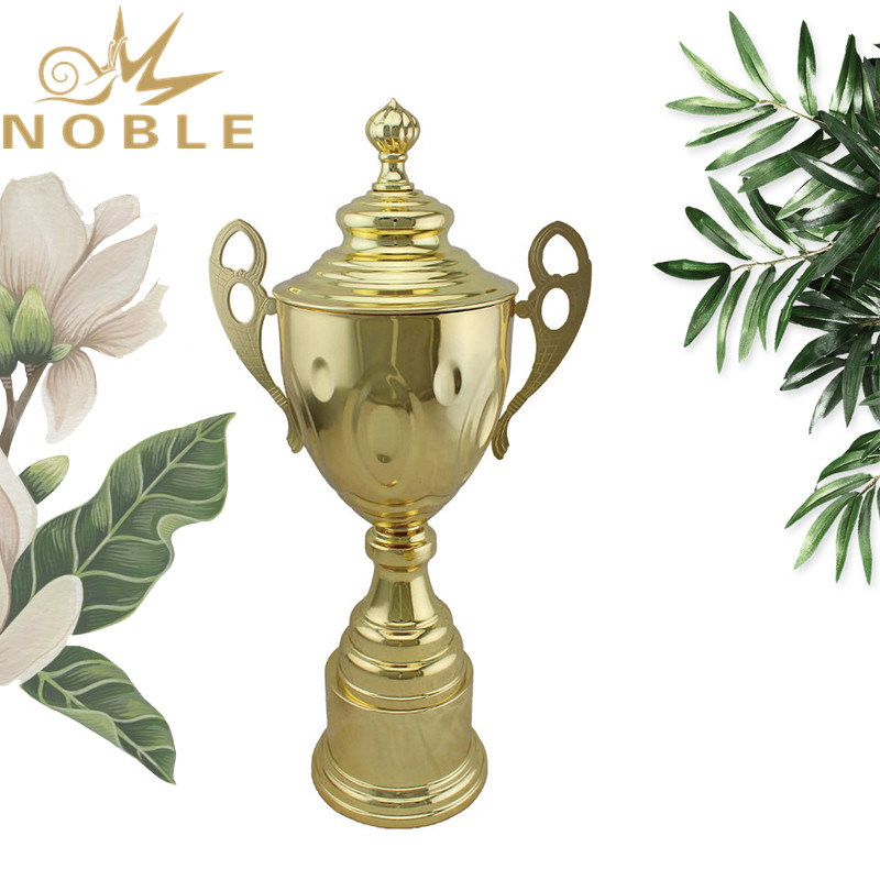 Gold Plated Metal Trophy Tennis Sports Award