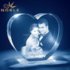 Custom 3D Laser Engraving Wedding Gifts Crystal Heart Award