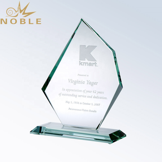 Custom New Design Blank Jade Glass Achievement Palque Award