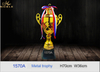 High Qulity Gold Silver Bronze Three Colors Available Classic Metal Cup Trophies