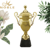 Shiny Gold Metal Outstanding Sports Cheerleading Trophy