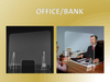 Custom Acrylic Sneeze Guard for Offices,Banks,business Counters